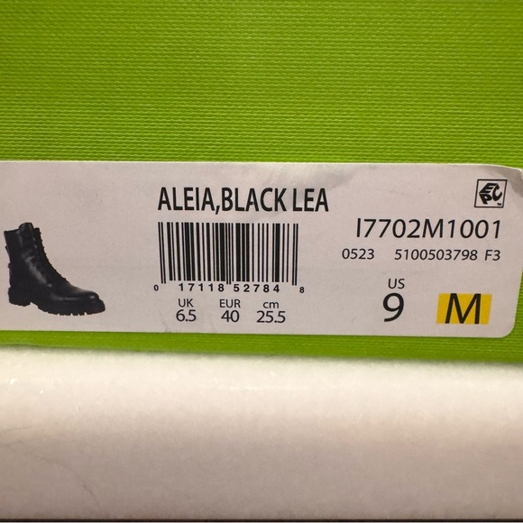 Sam Edelman Women's Black Aleia Round Toe Lace Up Combat Boots Size 9M NIB - Picture 8 of 13